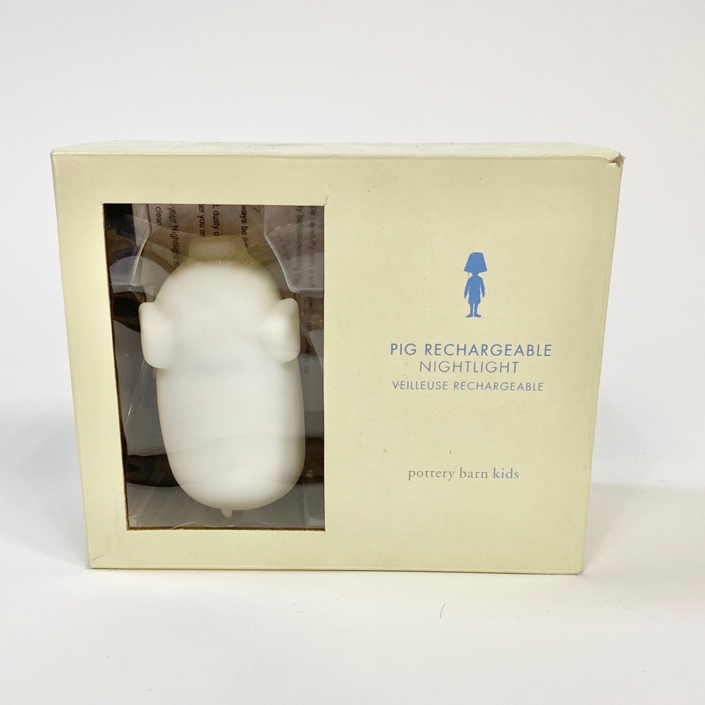 POTTERY BARN RECHARGEABLE PIG NIGHTLIGHT PIGLET 🐖 🐷